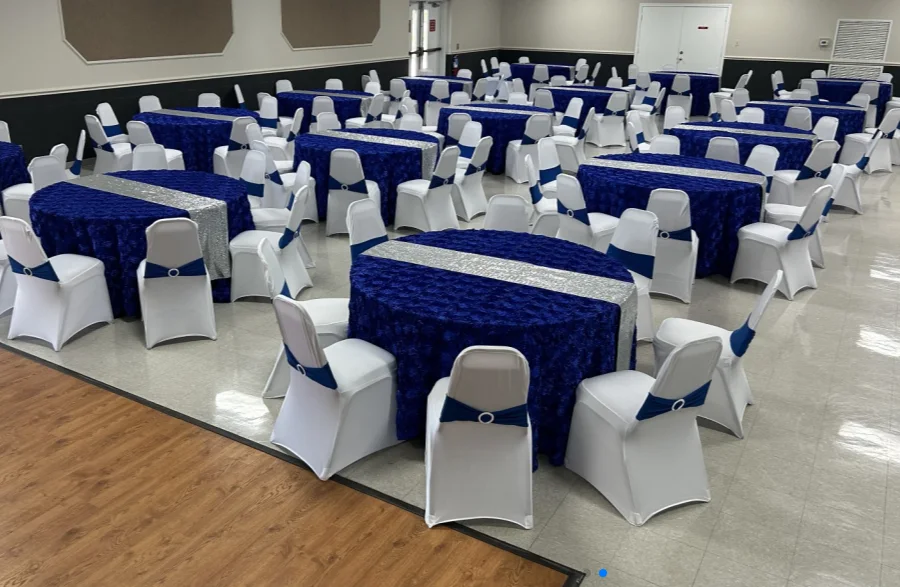 Inviting small hall at Pearland Event Center for an intimate event